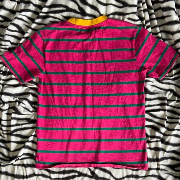 GUESS x J. BALVIN (Size S) Vibras Pink Striped T-Shirt - Picture 3 of 7